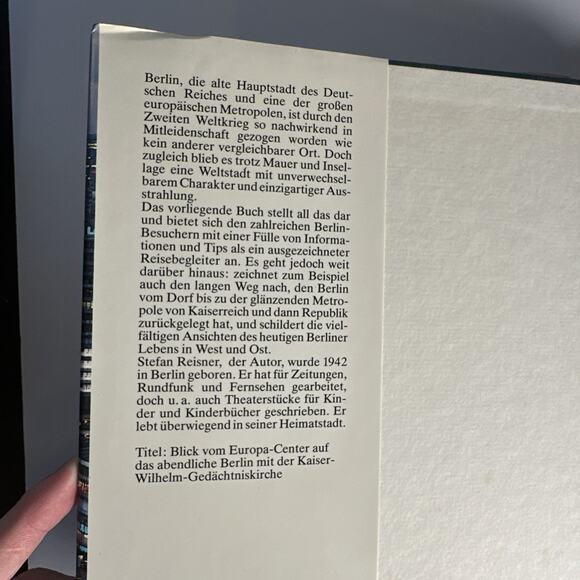 Stefan Reisner Bertelsmann, 1985, Hardcover/bound BERLIN Coffee Table Book - Picture 3 of 7